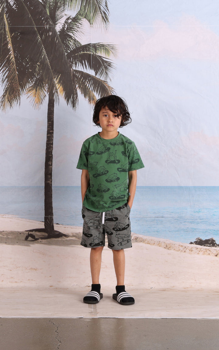 Minti Skate Frogs Tee - Turf Wash