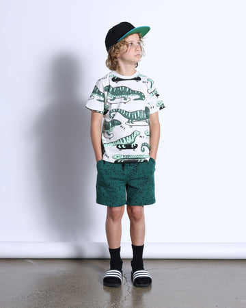 Minti Tee - Hot Dog White/Forest main image 1