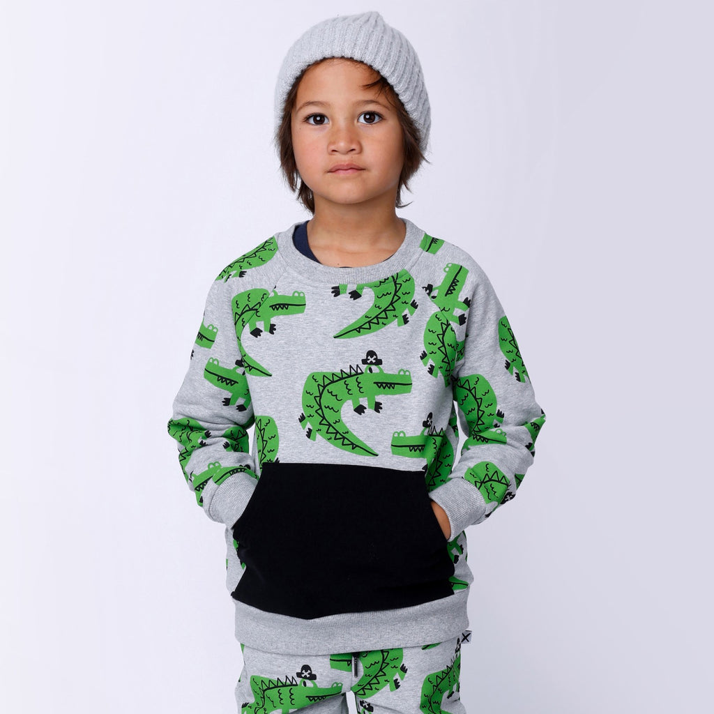 Captain Croc Furry Crew - Grey Marle