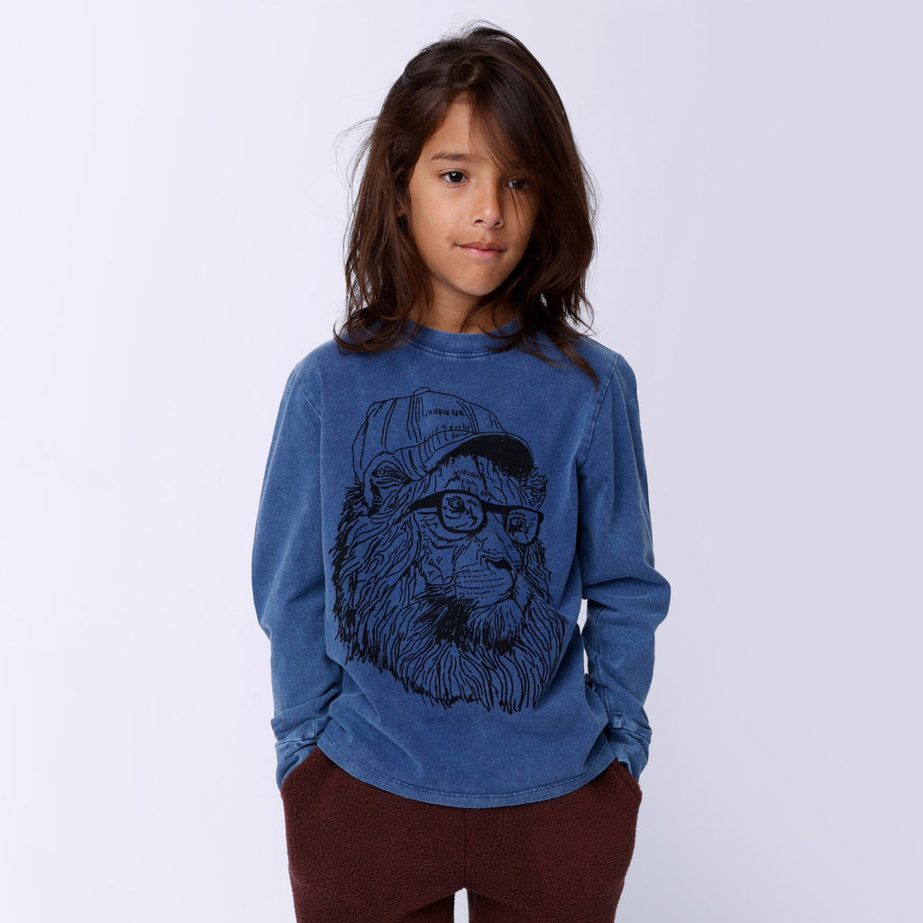 Cool Lion Tee - Midnight Wash