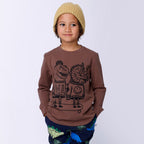 Dino Buddies Tee - Chocolate