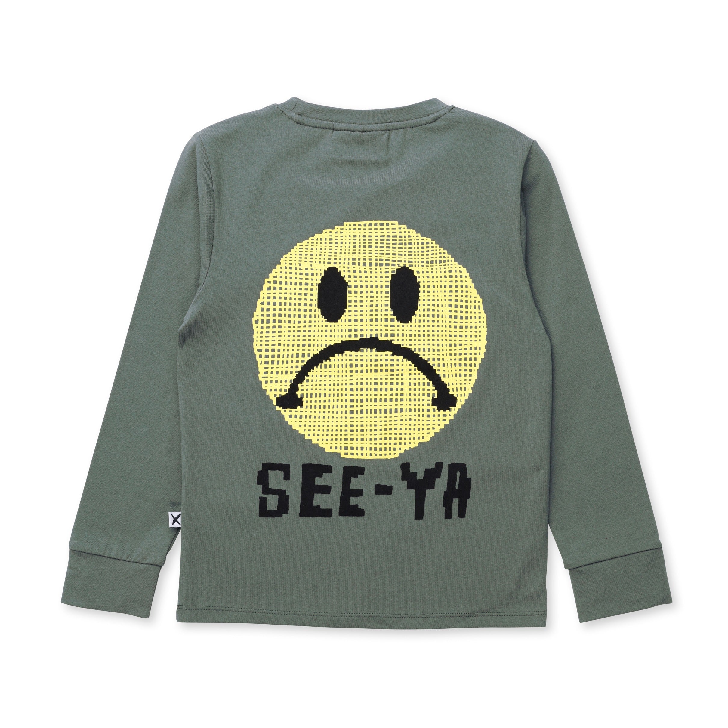 Pixelled Face Tee - Forest