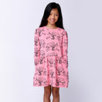 Mermaid And Unicorn Dress - Pink