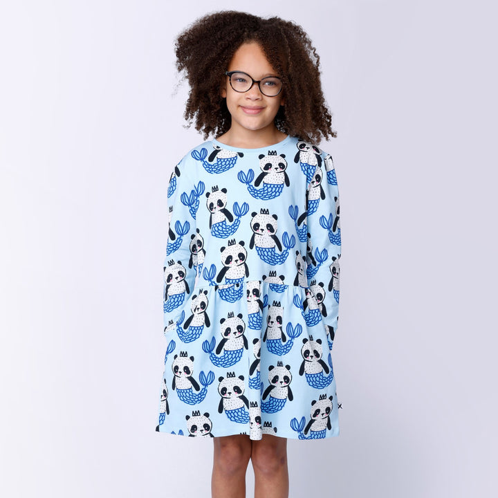 Minti Mer-Panda Dress - Blue