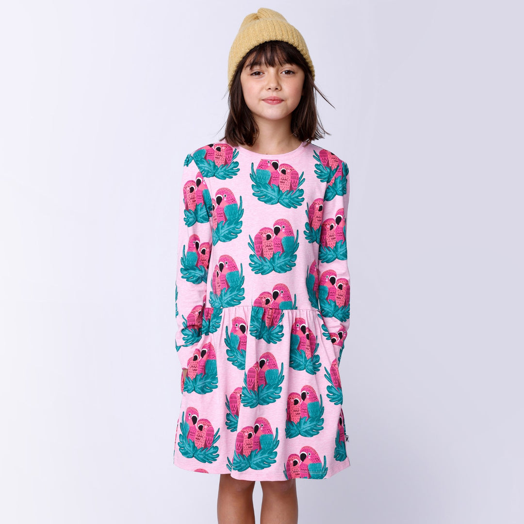 Minti Parrot Pair Dress - Candy Marle