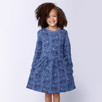 Crown Crocs Dress - Dark Cornflower