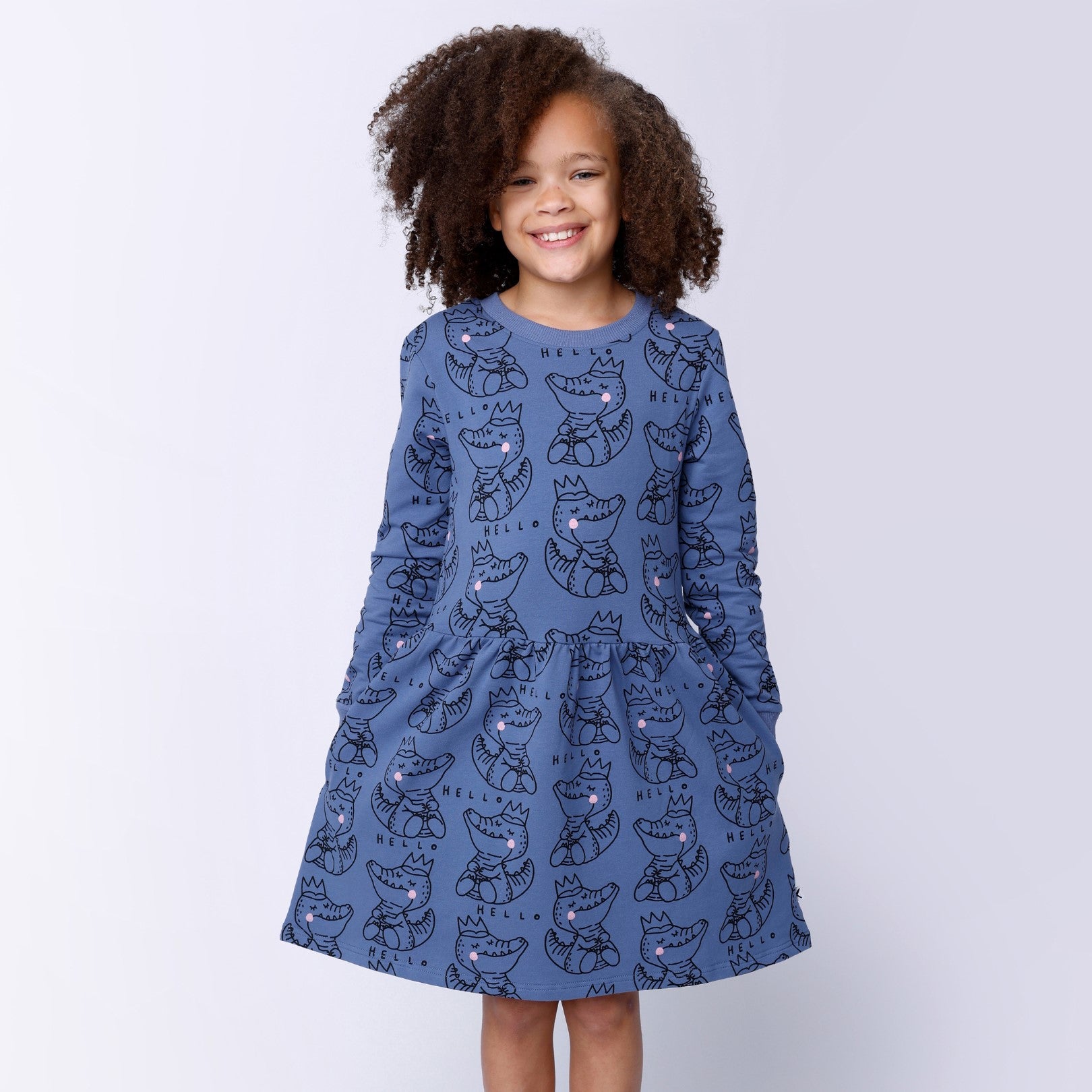 Crown Crocs Dress - Dark Cornflower