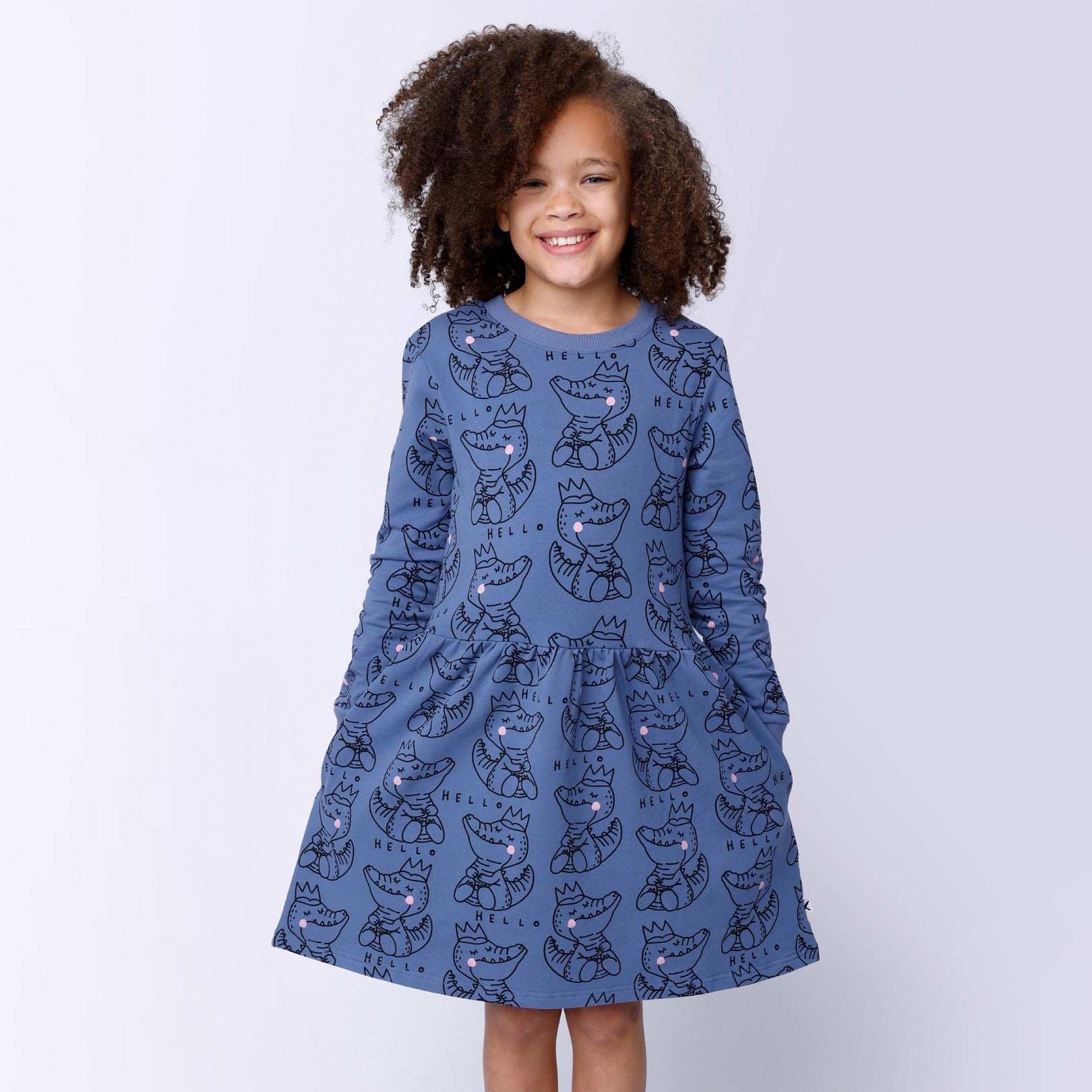 Crown Crocs Dress - Dark Cornflower