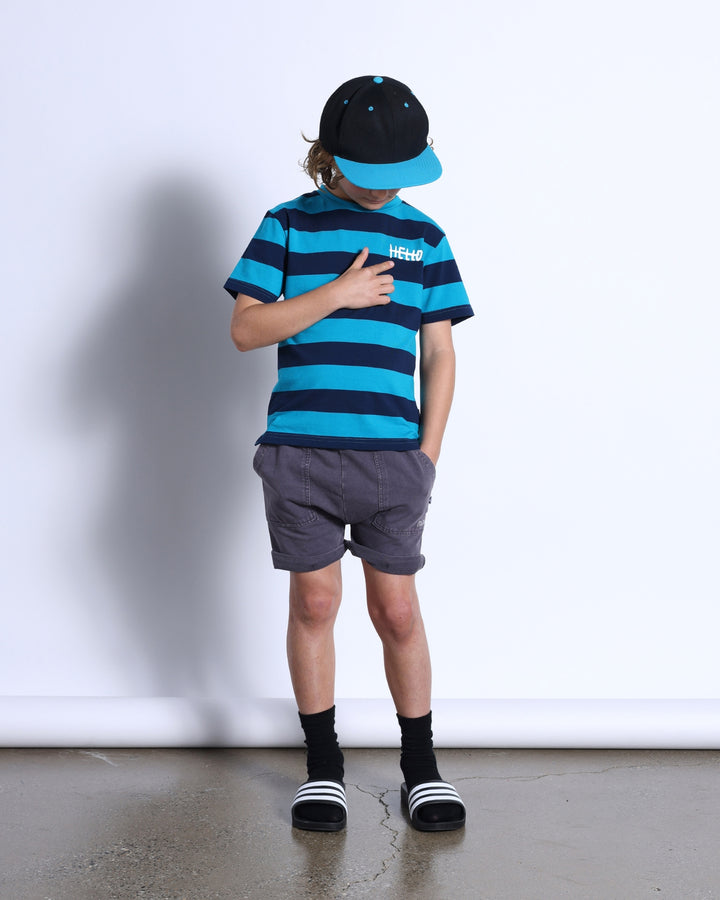 Minti Blasted Roller Short - Black Wash