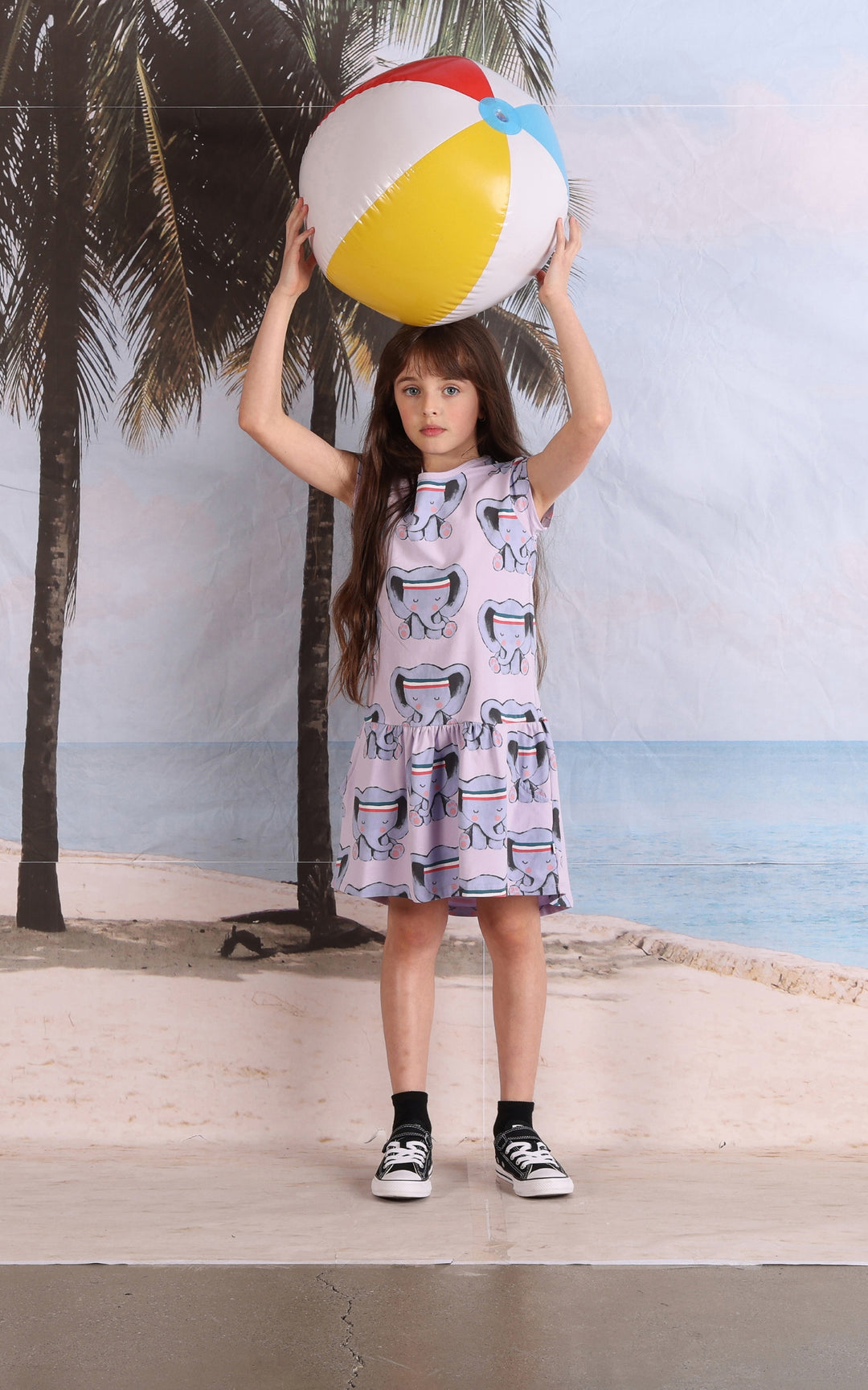 Minti Sporty Elephant Dress - Lilac