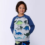 Dino Rollers Furry Crew - Grey Marle/Navy