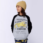 Relaxing Cheetah Furry Crew - Grey Marle/Black