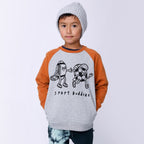 Sport Buddies Furry Crew - Grey Marle/Rust