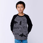 Surf Skate Animals Furry Crew - Dark Grey/Black