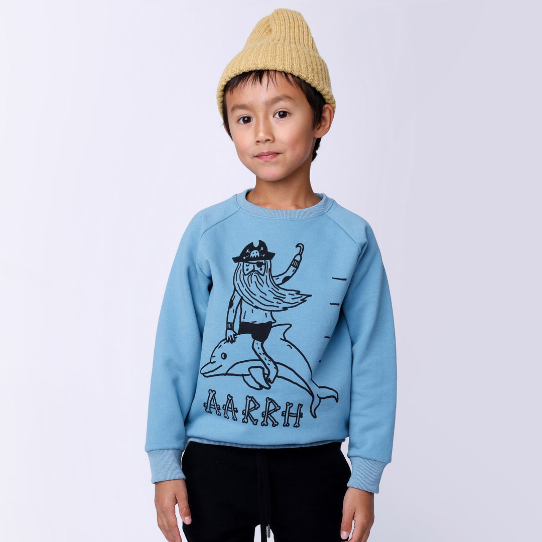 Minti Wild Pirate Furry Crew - Muted Blue