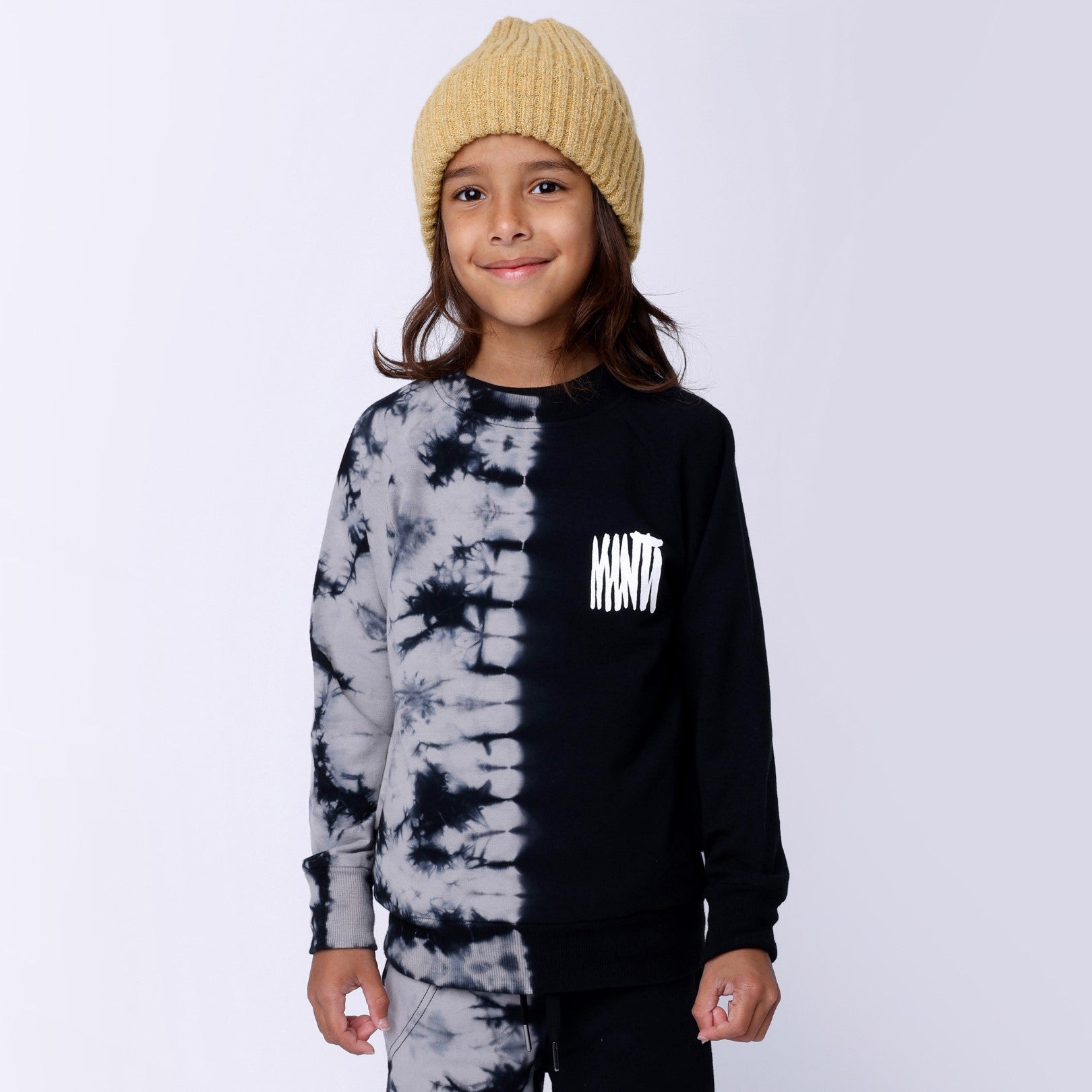 Duo Tie Dye Crew - Black
