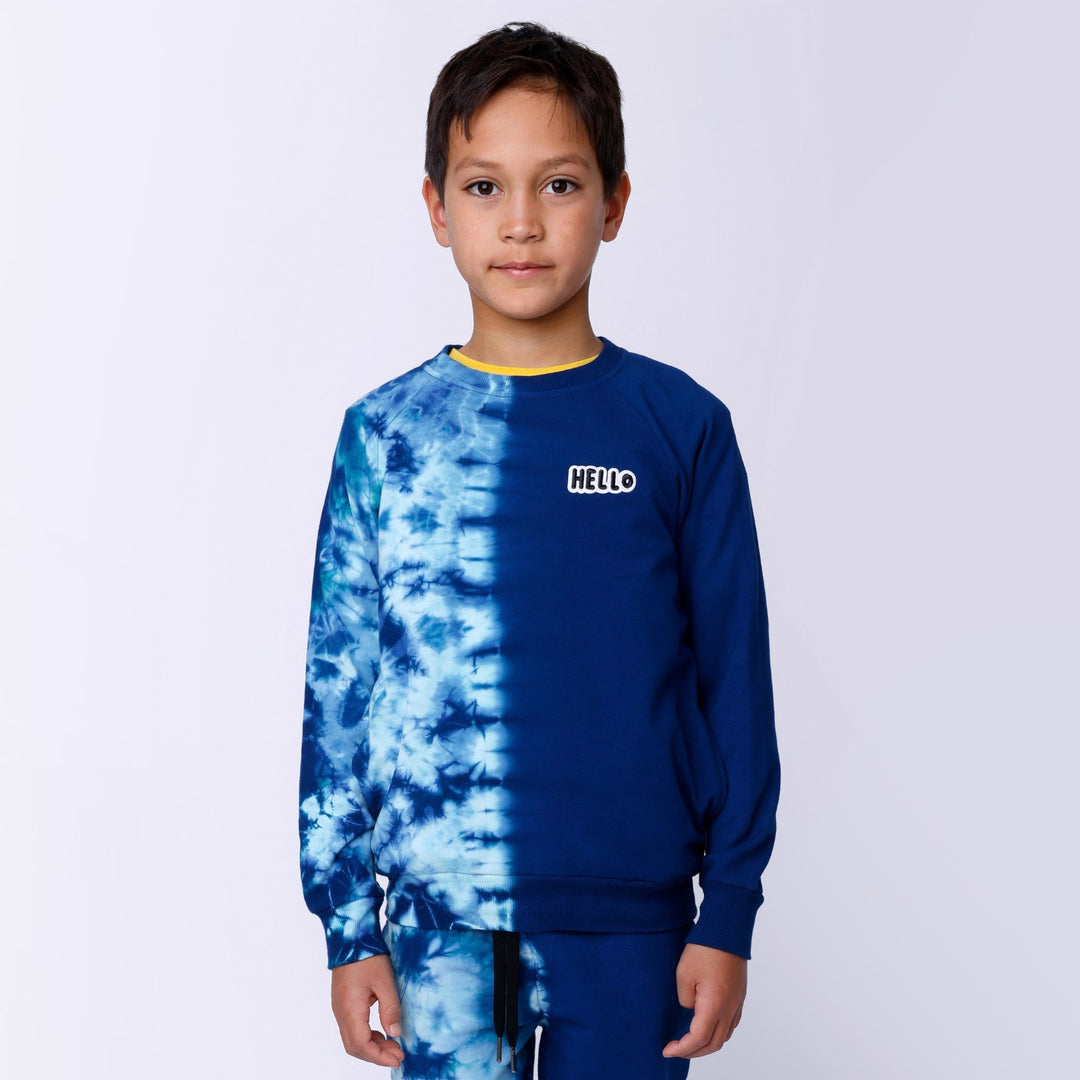 Minti Duo Tie Dye Crew - Navy