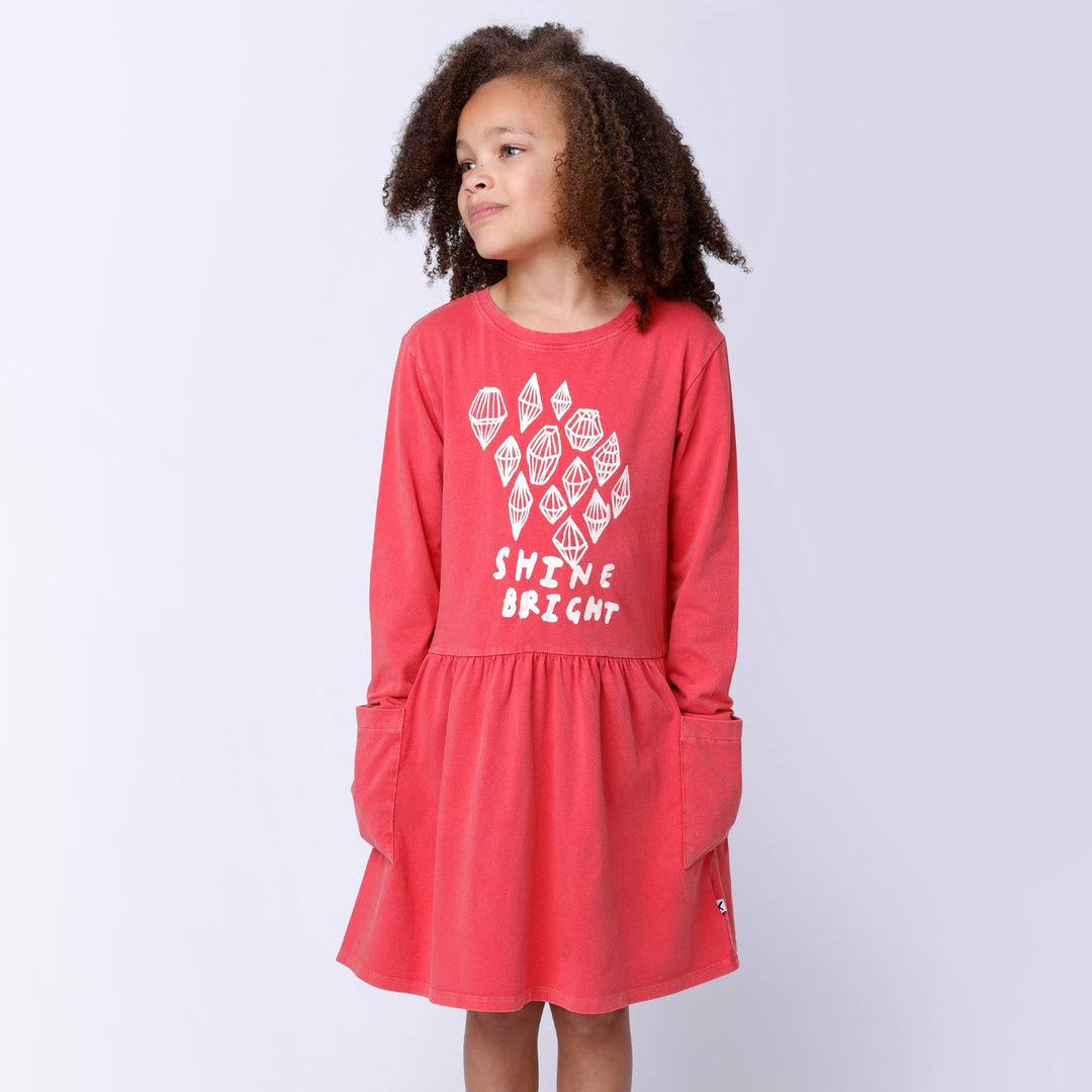 Minti Shine Bright Dress - Pink Wash