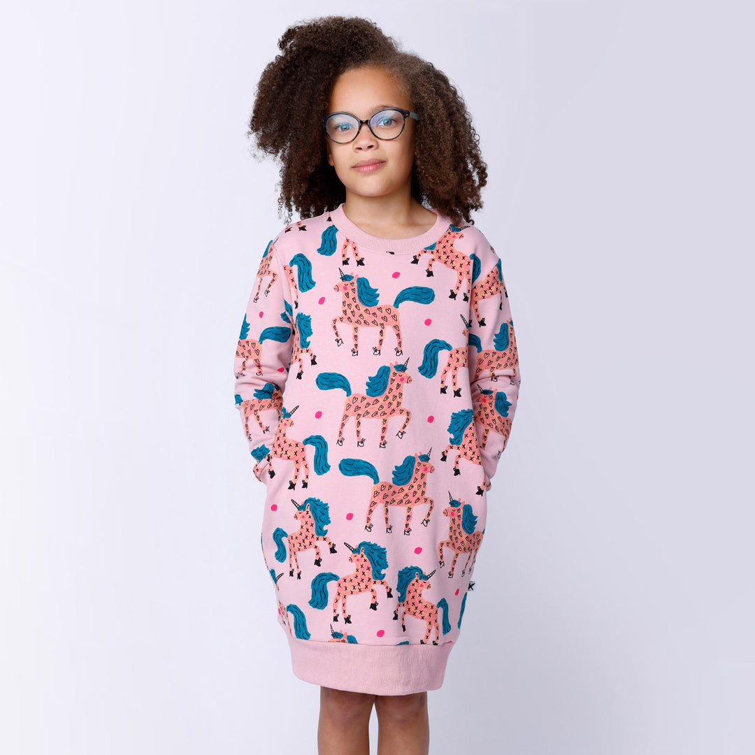 Minti Dancing Unicorns Furry Dress - Ballet