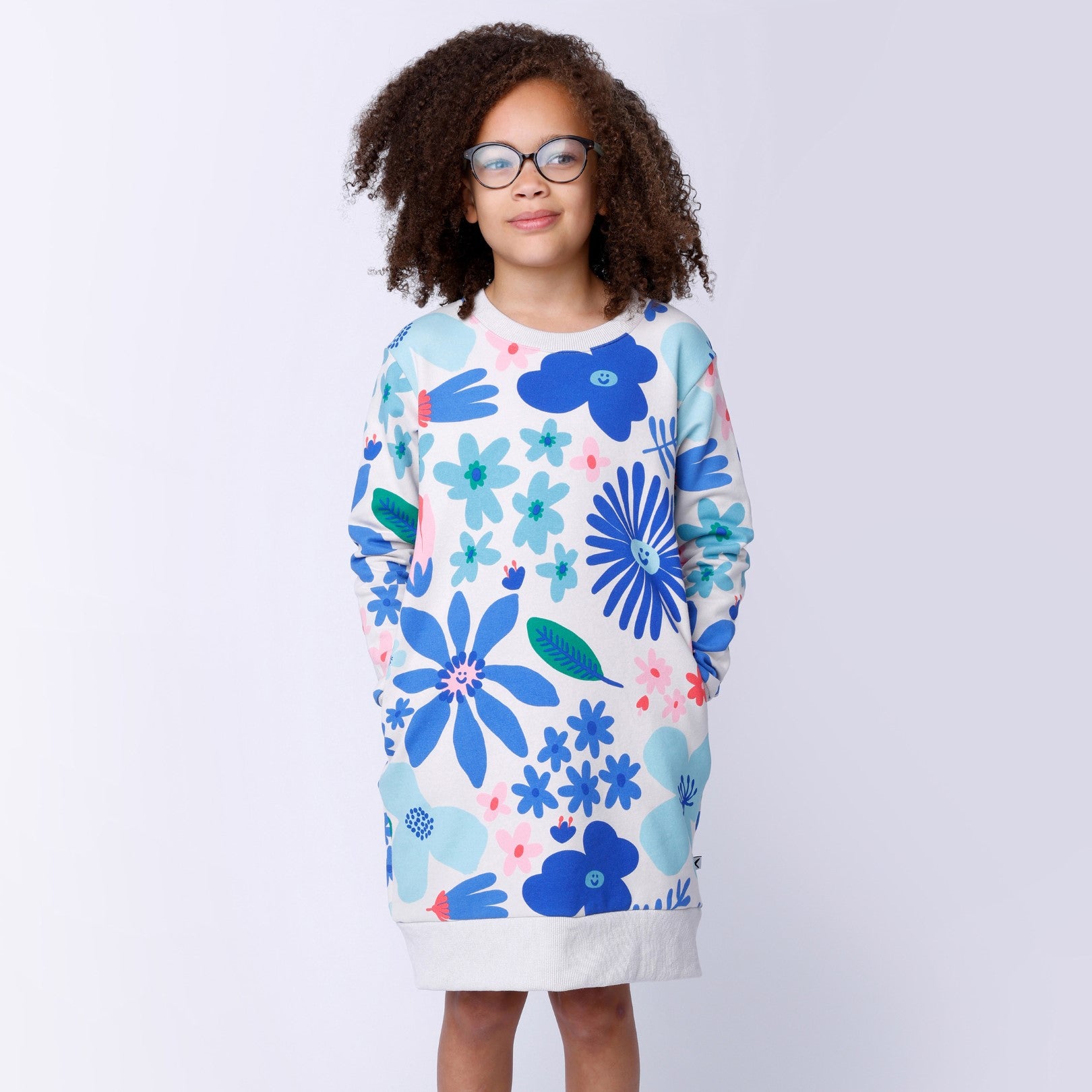 Garden Furry Dress - Cream