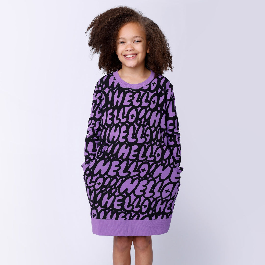 Minti Hello Hello Dress - Purple