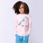 Flower Unicorn Tee - Pink Marle