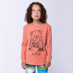 Hello Teddy Tee - Apricot