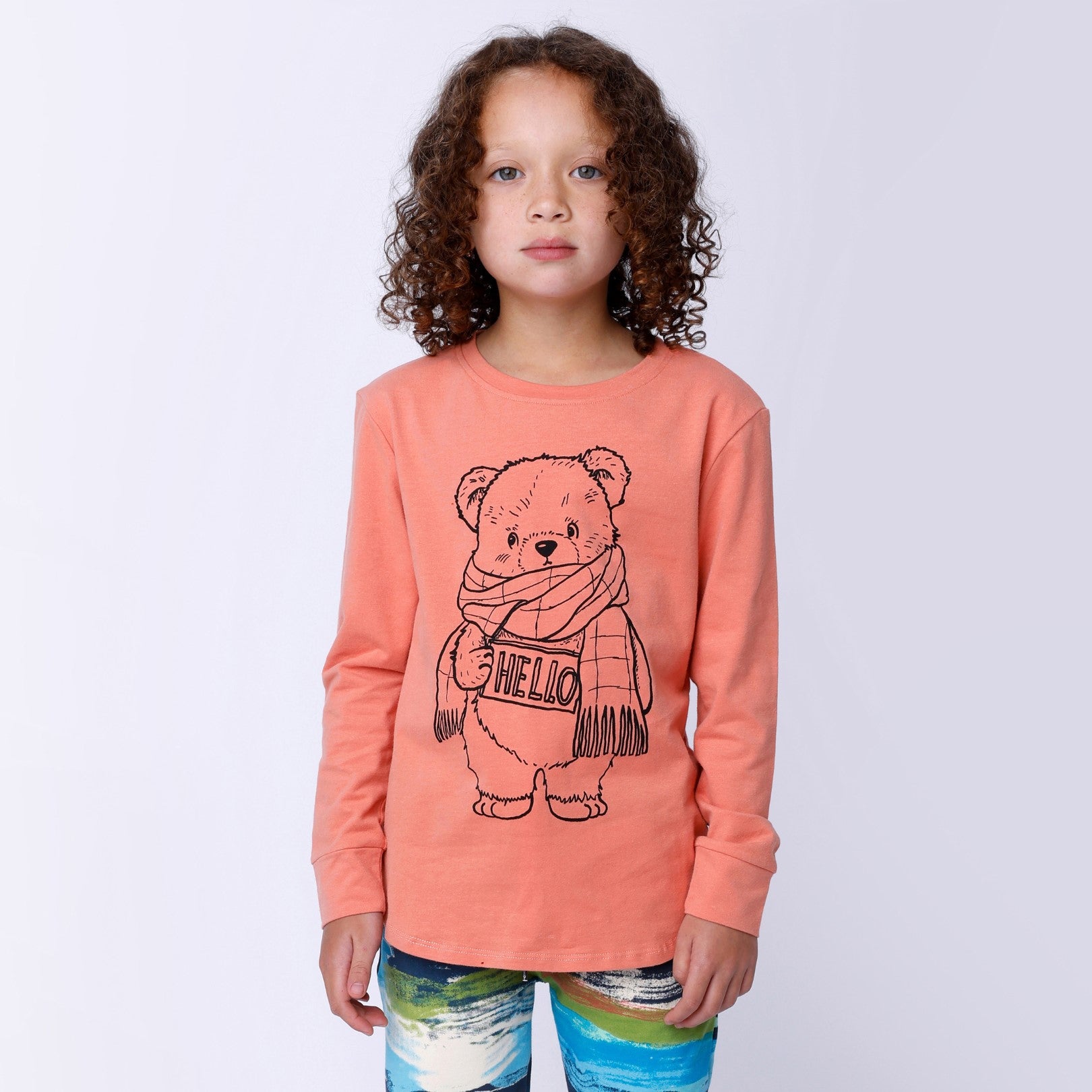 Hello Teddy Tee - Apricot