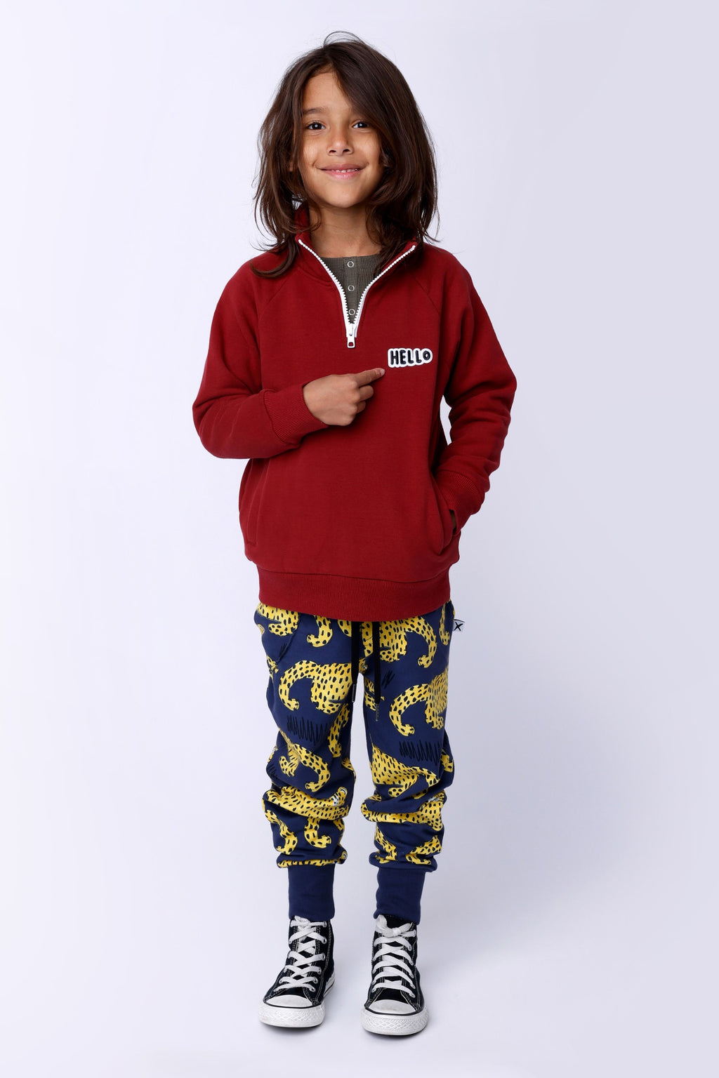Relaxing Cheetahs Trackies - Dark Blue