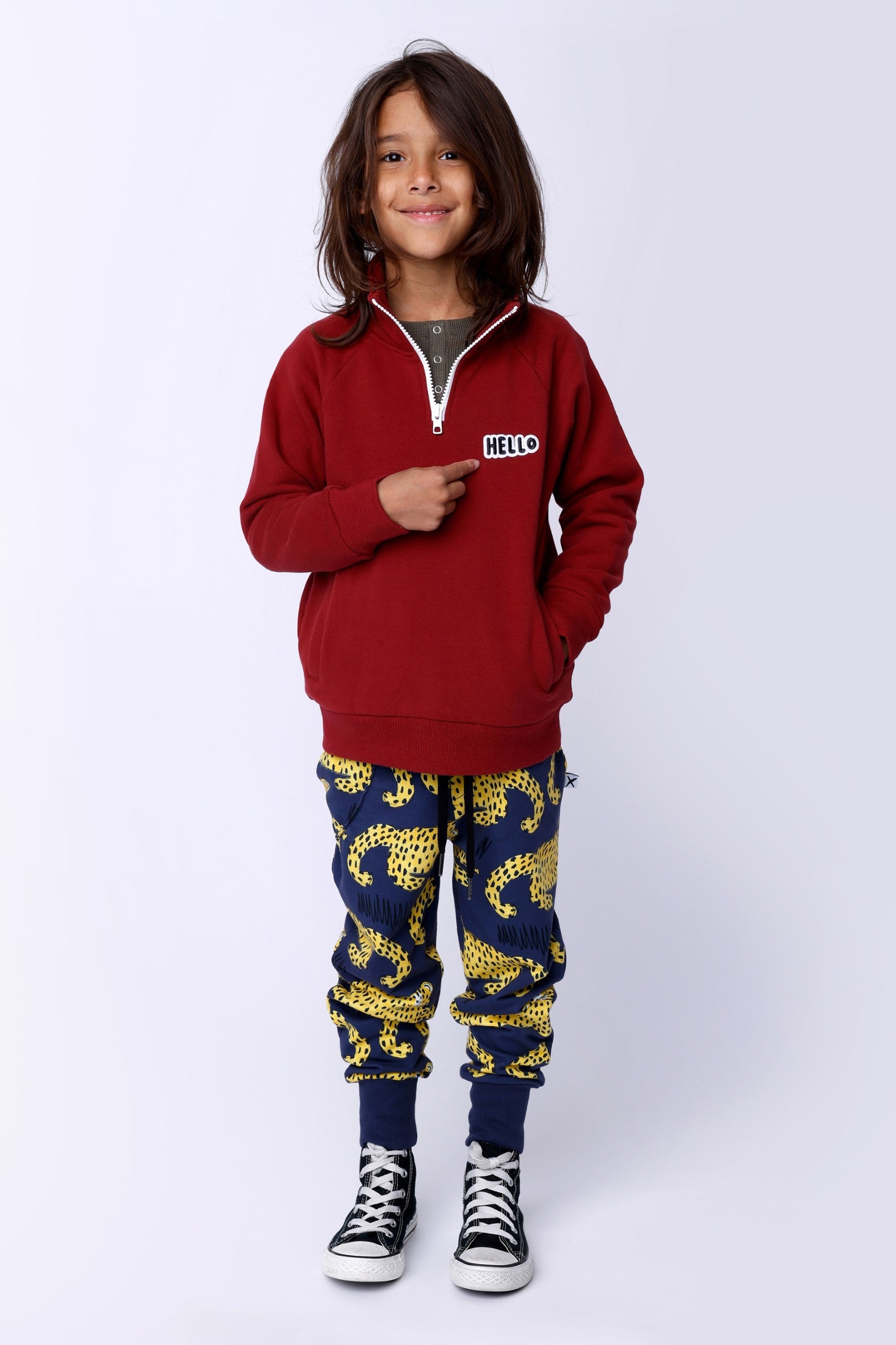 Relaxing Cheetahs Trackies - Dark Blue