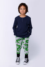 Captain Croc Furry Trackies - Grey Marle