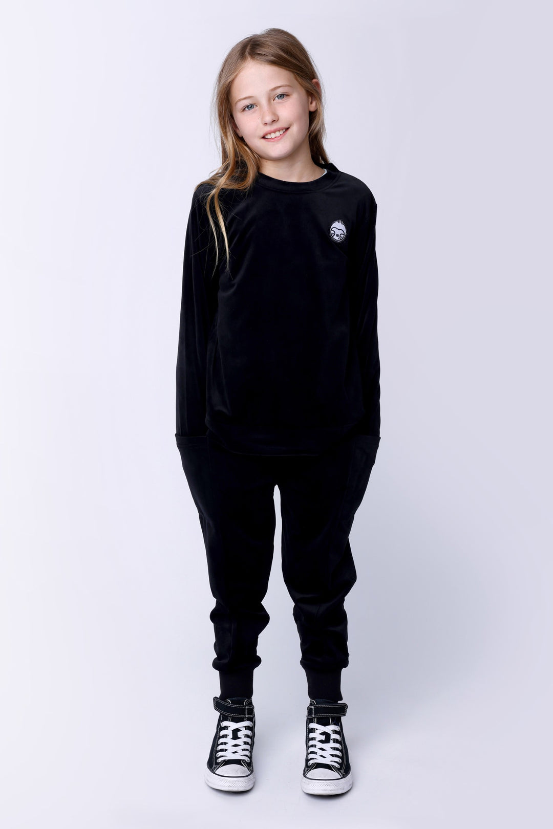 Minti Furry Custom Trackies - Black