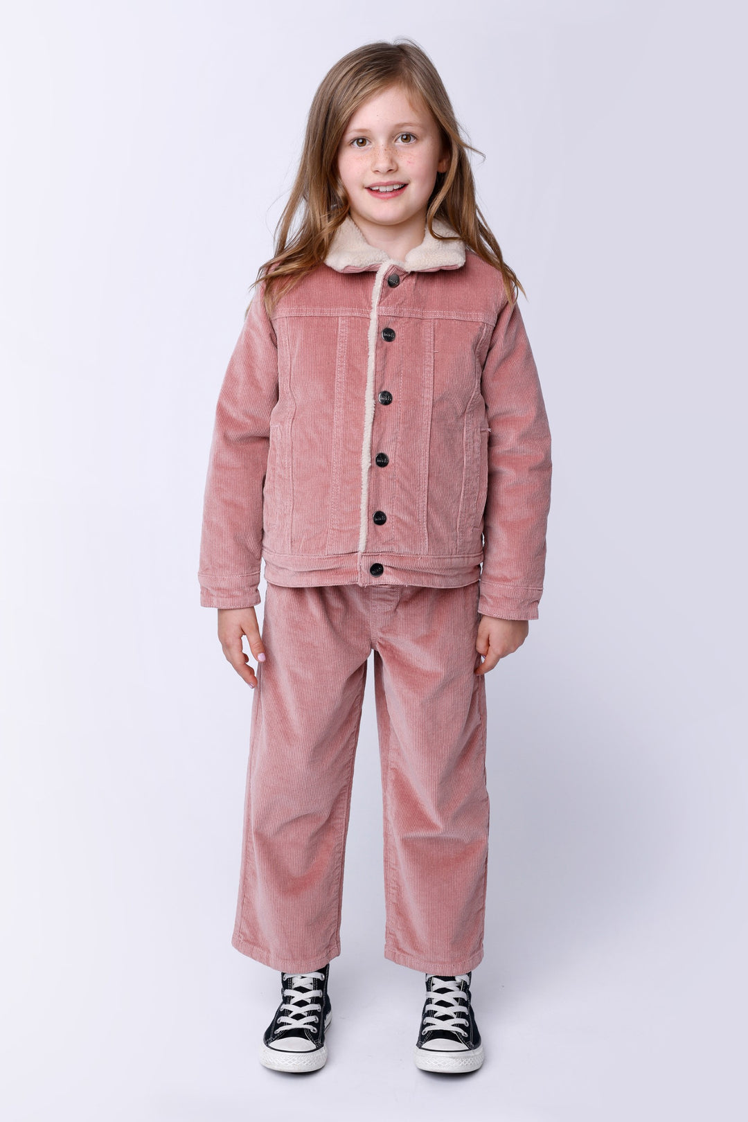 Minti Cosy Cord Pants - Muted Pink