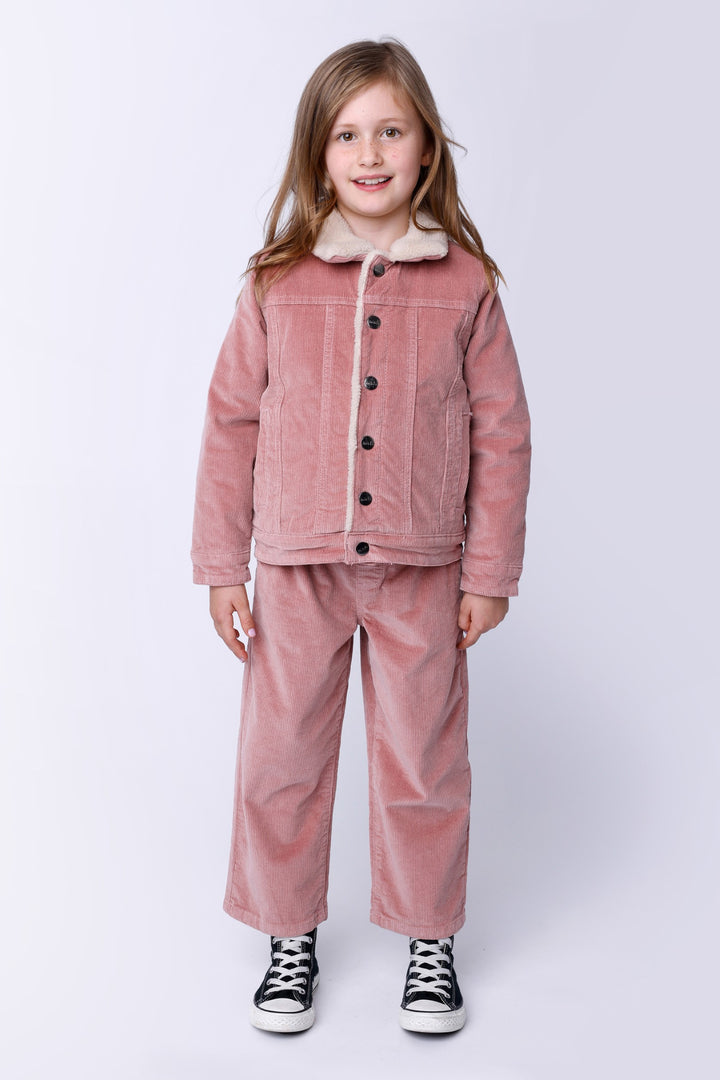 Minti Cosy Cord Pants - Muted Pink