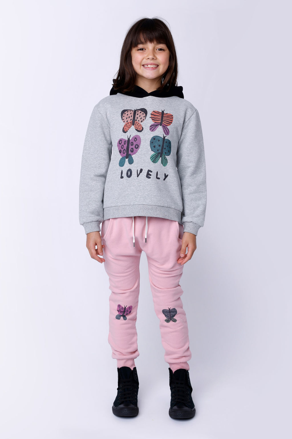 Butterfly Knee Furry Trackies - Ballet