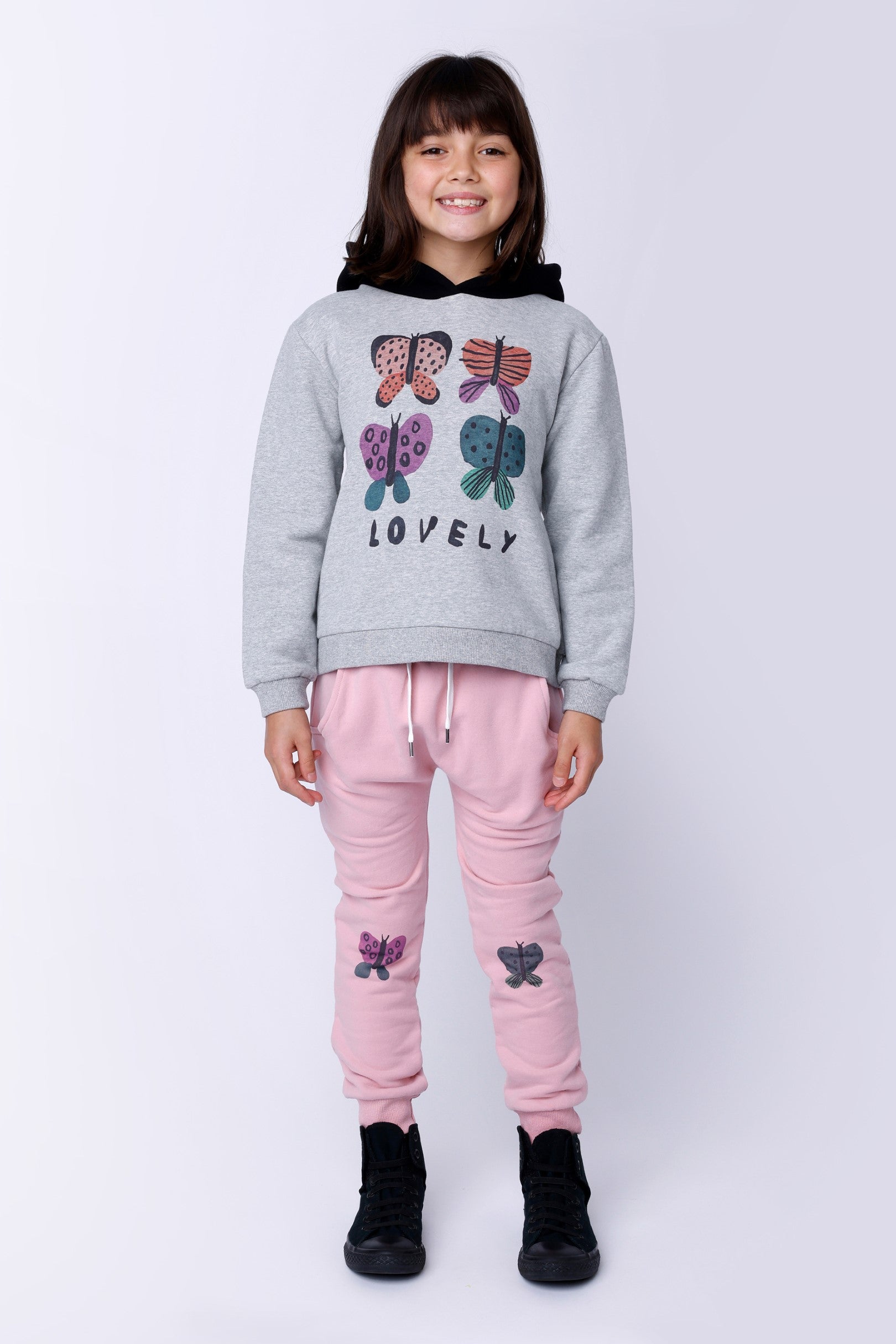 Butterfly Knee Furry Trackies - Ballet