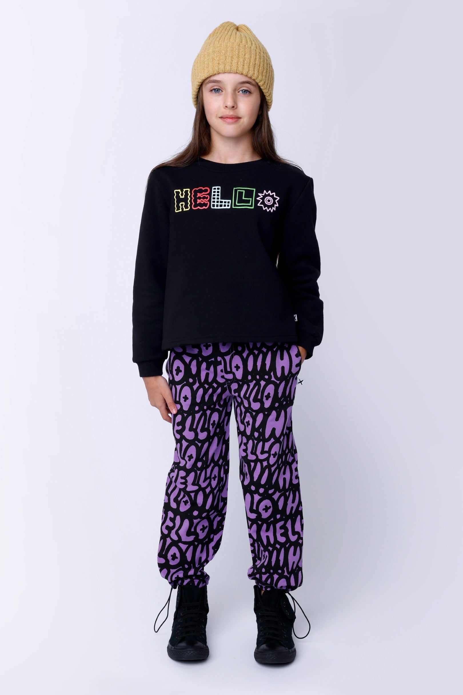 Hello Hello Trackies - Purple