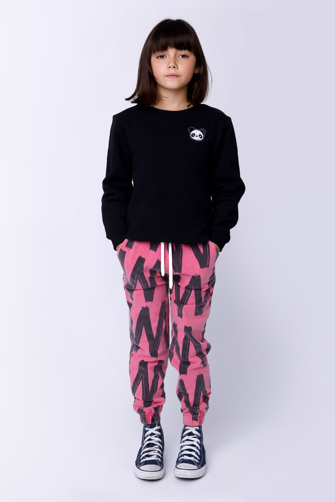 Minti Zig Zag Trackies - Pink Wash