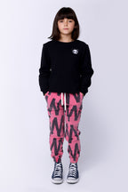 Zig Zag Trackies - Pink Wash