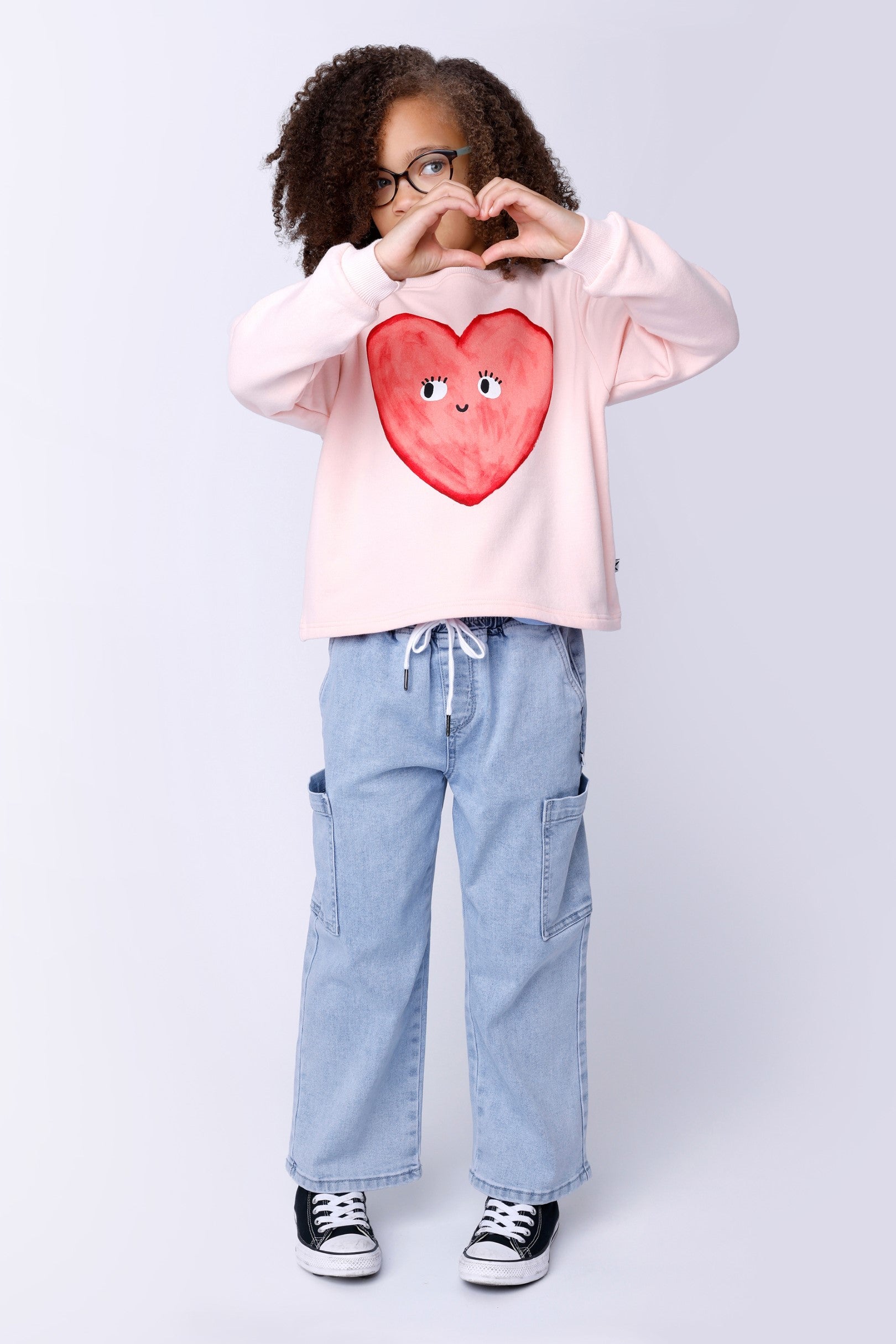 Denim Cargo Jeans - Blue Denim