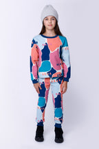 Watercolour Furry Trackies - Multi