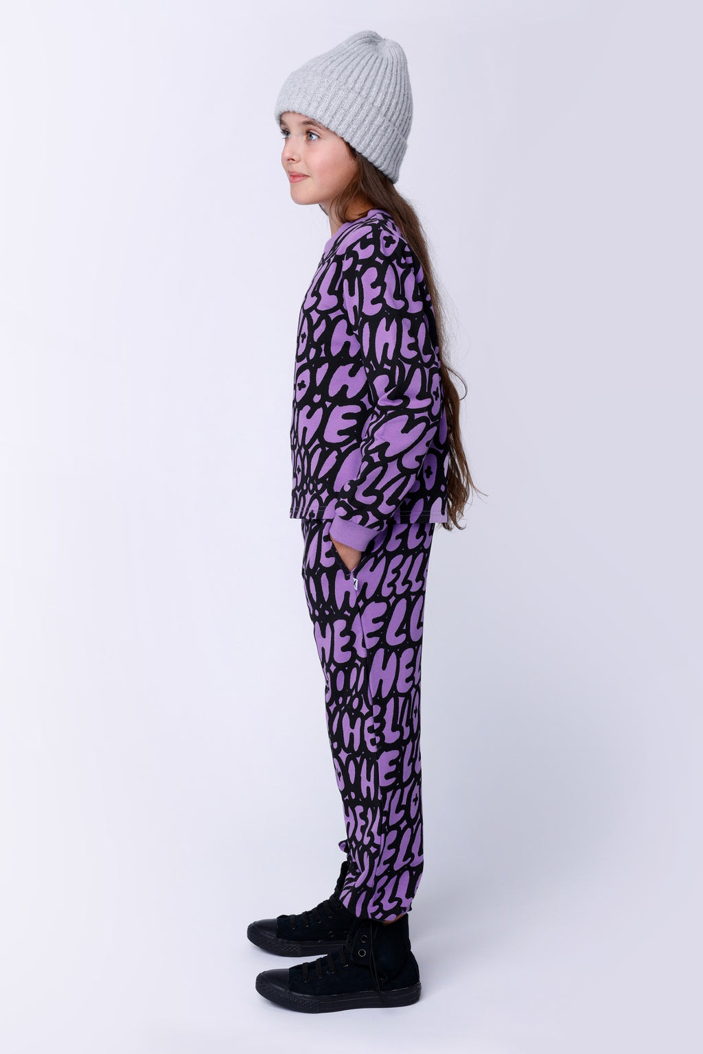 Hello Hello Trackies - Purple