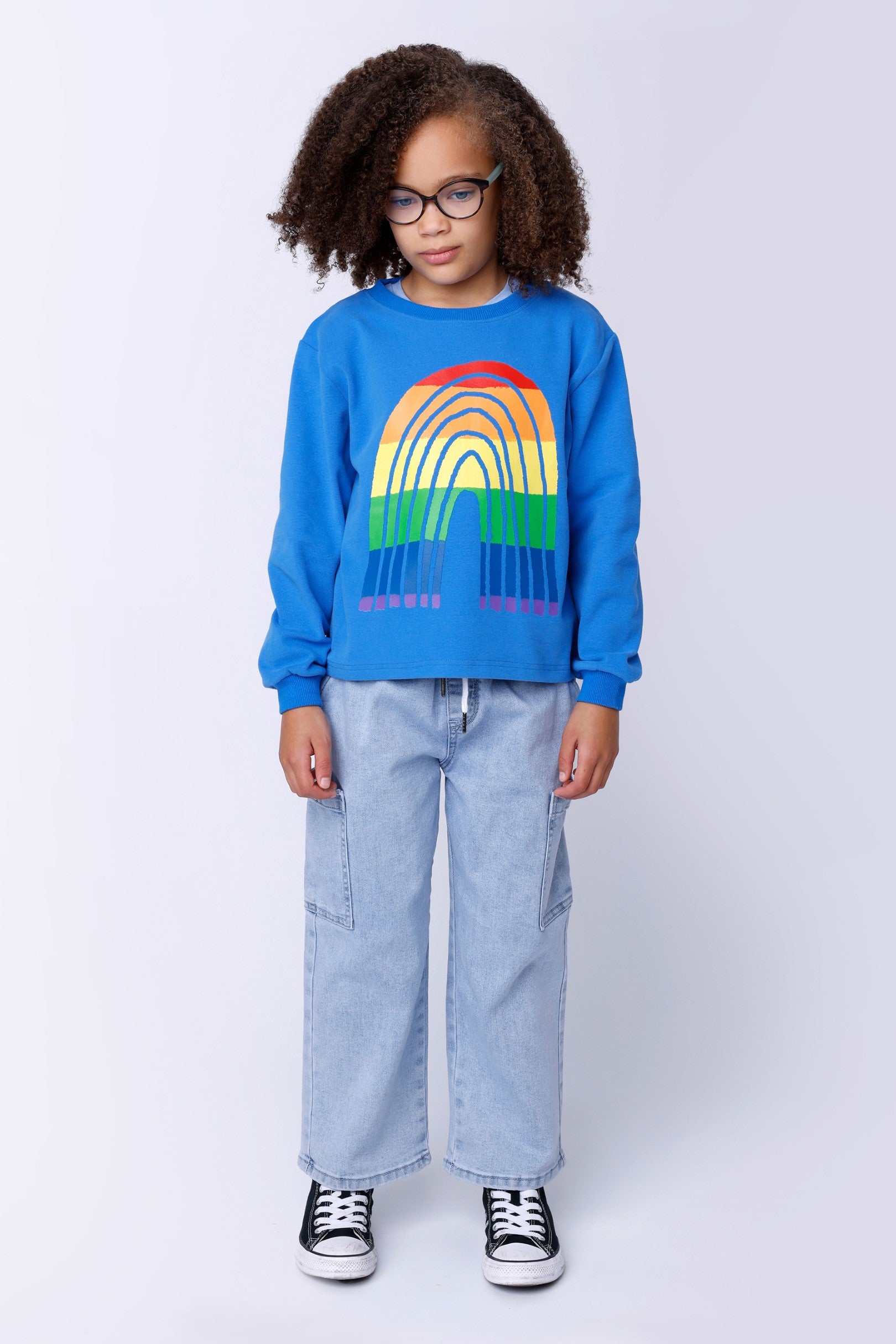 Denim Cargo Jeans - Blue Denim