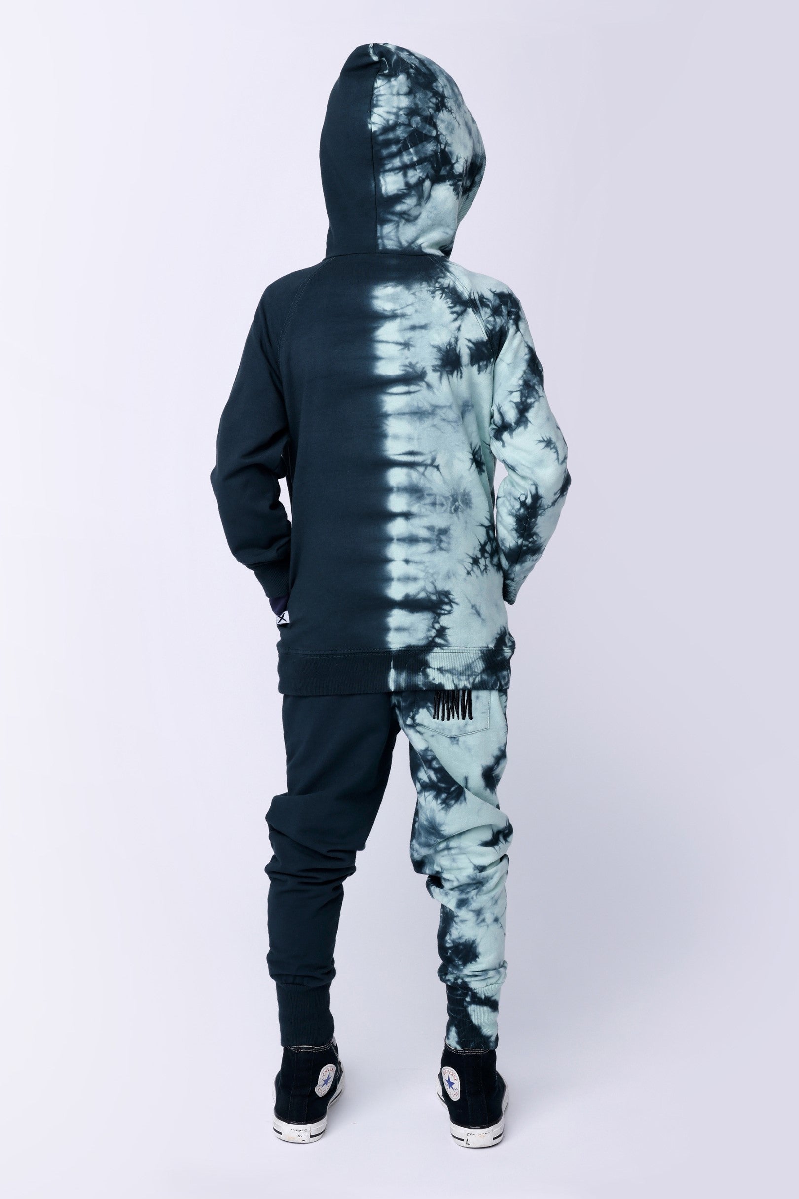 Duo Tie Dye Trackies - Forest
