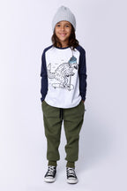 Furry Waffle Trackies - Khaki