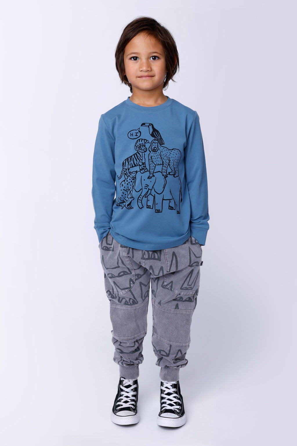 Masks Reinforced Trackies - Grey Wash