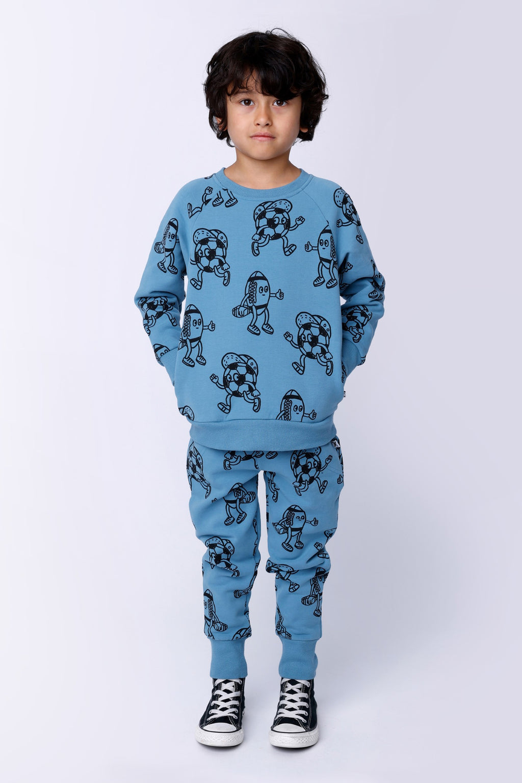 Sport Buddies Furry Trackies - Muted Blue