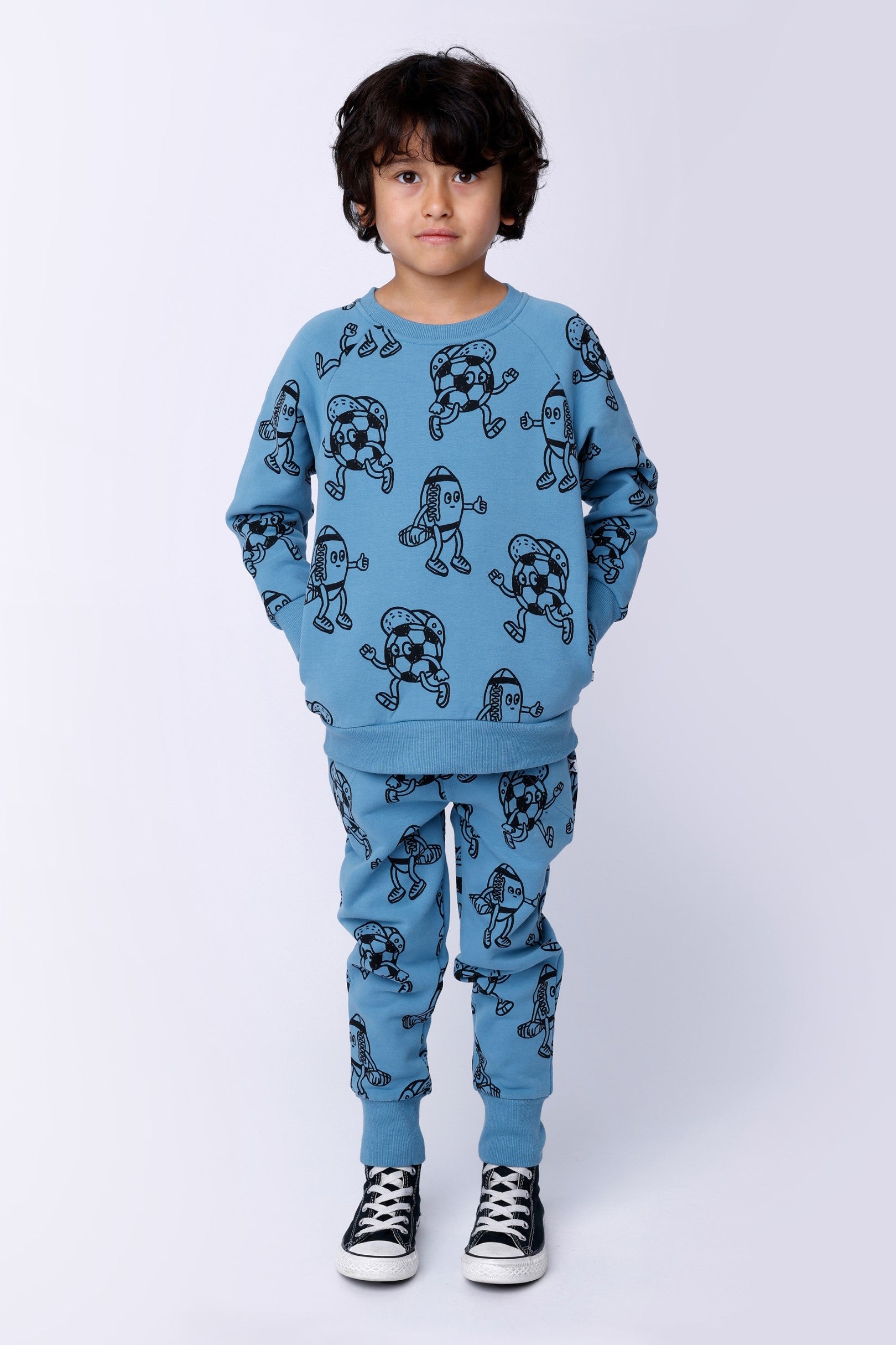 Sport Buddies Furry Trackies - Muted Blue