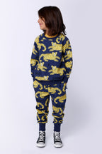 Relaxing Cheetahs Trackies - Dark Blue
