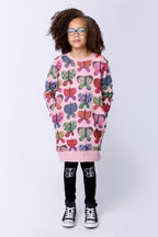 Spotty Butterfly Tights - Black